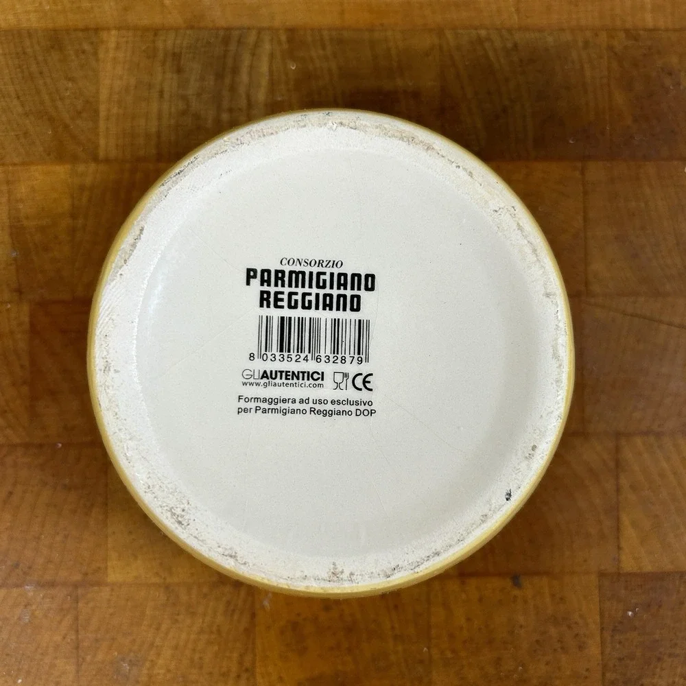 Consorzio Parmigiano Reggiano Ceramic Cheese Jar Italy 3.5